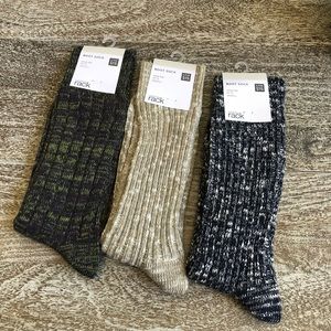 Unisex Nordstrom Rack 3 Piece Sock Bundle